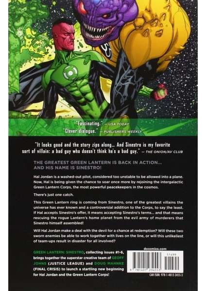 Green Lantern Vol. 1: Sinestro (The New 52) İngilizce Çizgi Roman fiyatları