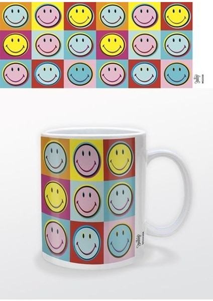 Smiley Popart Kupa Bardak