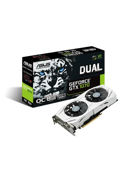 DUAL Nvidia GeForce GTX 1070 8GB OC 256Bit GDDR5 (DX12) PCI-E 3.0 Ekran Kartı DUAL-GTX1070-O8G