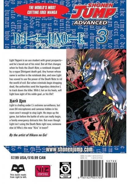 Death Note Death Note Vol. 3 İngilizce Çizgi Roman