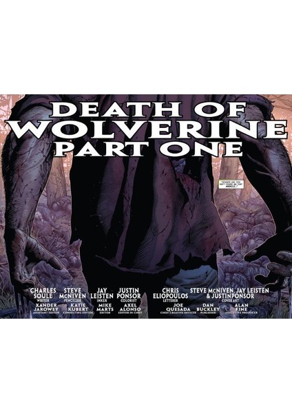 Comics Death of Wolverine - İngilizce Çizgi Roman