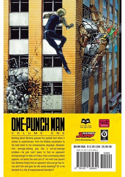 One-Punch Man Volume 1 - Manga İngilizce Çizgi Roman fiyatları