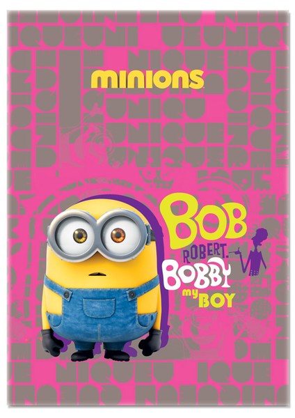 Minions Defter A5 Sert Kapaklı Tel Dikişli Çizgili defter