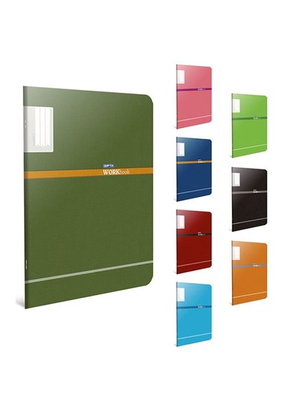 Work Book Tel Dikişli Ofset PP Kapak Defter A4 100yp Çizgili
