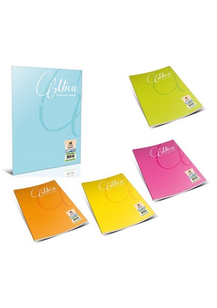 Mica Tel Dikişli PP Kapak Defter A4 Çizgili 40yp 1702