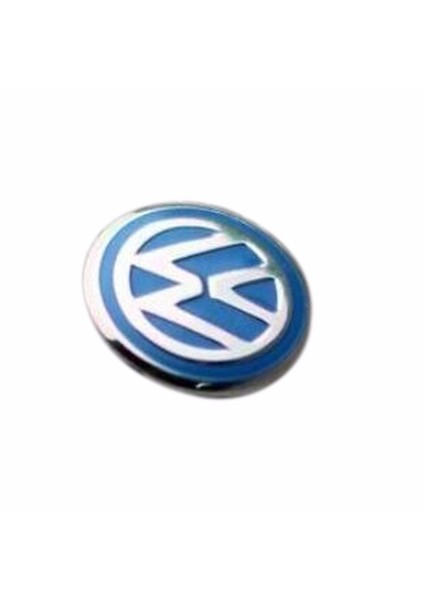 VW Golf İçin 2 Adet Araç Anahtar Logo Amblemi Ürün Mavi Renkten Oluşmaktadır Çapı: 1.4 cm