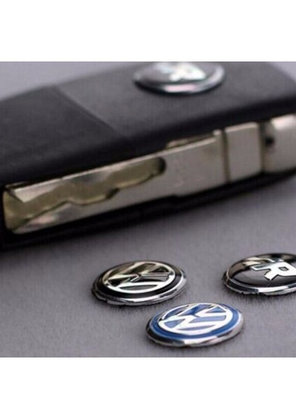 VW Golf İçin 2 Adet Araç Anahtar Logo Amblemi Ürün Mavi Renkten Oluşmaktadır Çapı: 1.4 cm indirimleri