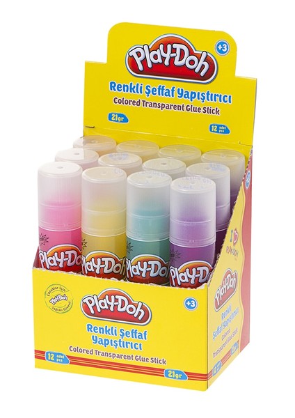 Transparan Renkli Stick Yapıştırıcı 21Gr PLAY-YP005