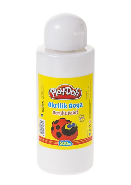 Akrilik Boya 500 Ml Beyaz PLAY-AK005