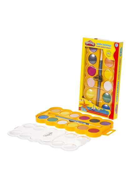 Playdoh 12 Renk Jumbo Suluboya 30 Mm PLAY-SU007