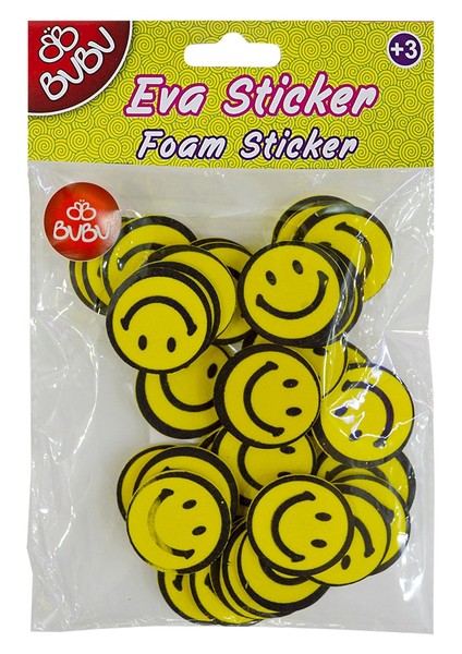 Eva Sticker Gülen Yüz Orta -STS030