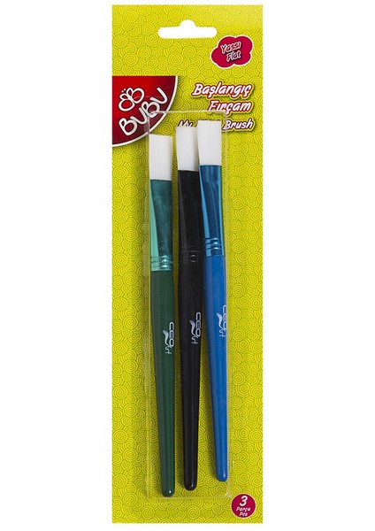 Başlangıç Fırçam Yassı 3 Parça -FR0002