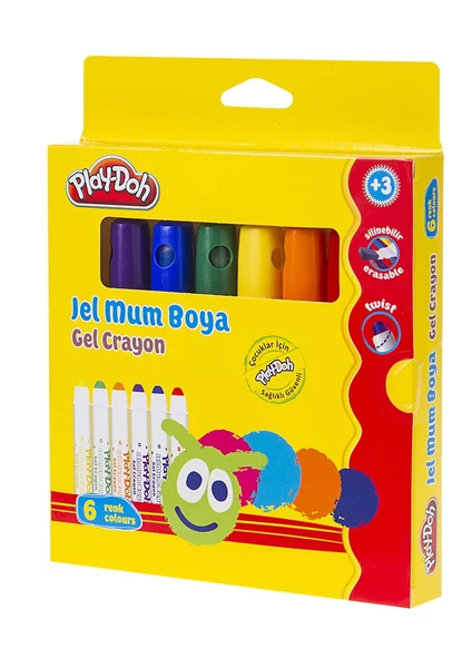 6 Renk Jel Crayon PLAY-CR013