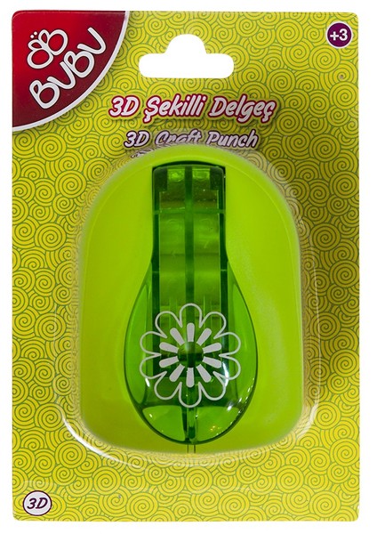 Şekilli 3D Delgeç Çiçek -DE0022