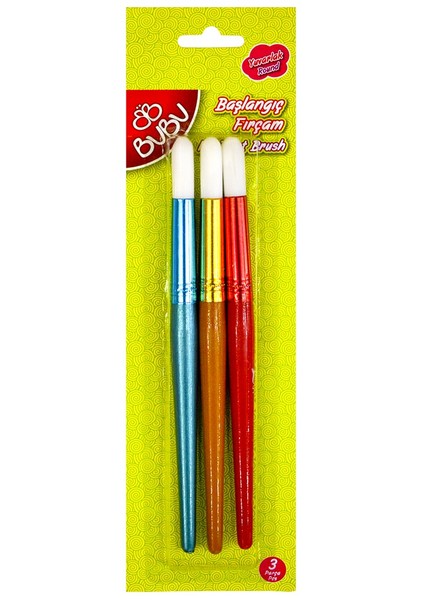 Başlangıç Fırçam Yuvarlak 3 Parça -FR0001