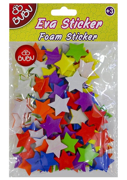 Eva Sticker Yıldız Küçük 12'Li Pvc -STS038