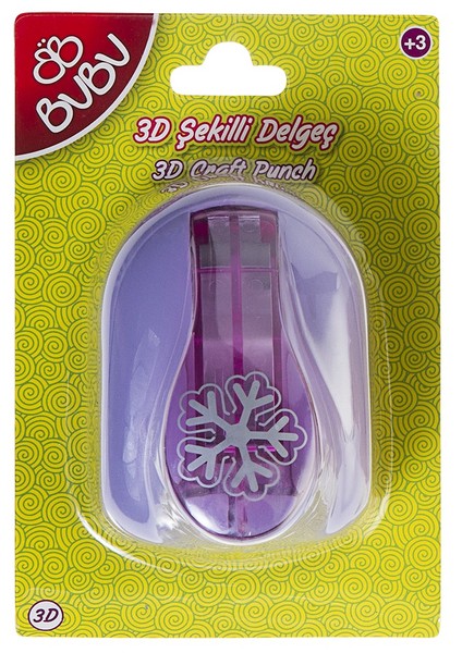 Şekilli 3D Delgeç Kar Tanesi -DE0021