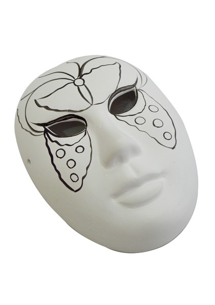 Seramik Maske Seti Kelebek Desenli Bs305 BUBU-MS0001