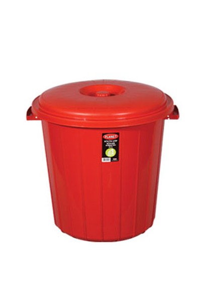 Çöp Kovası Kapaklı Plastik 90 Lt