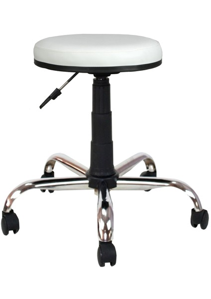 Metal Ayaklı Tabure-Beyaz-2999D0109