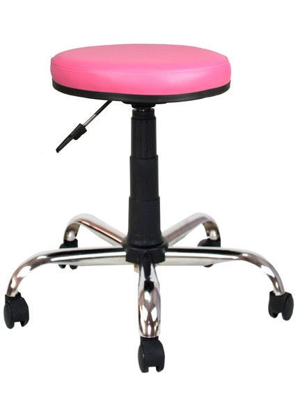 Metal Ayaklı Tabure-Pembe-2999D0120