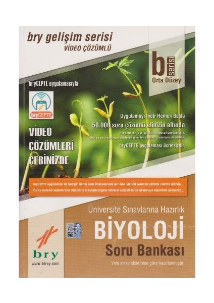 B Serisi Orta Düzey Biyoloji Soru Bankası - Video Çözümlü