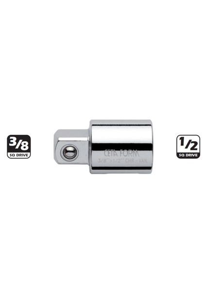 C21-91 1/2’’ Lokma Adaptörü (3 Yollu) -D:1/2” >> E:3/8”
