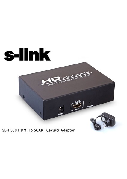 S-Lınk Sl-Hs30 Hdmı To Scart Çevirici Adaptör
