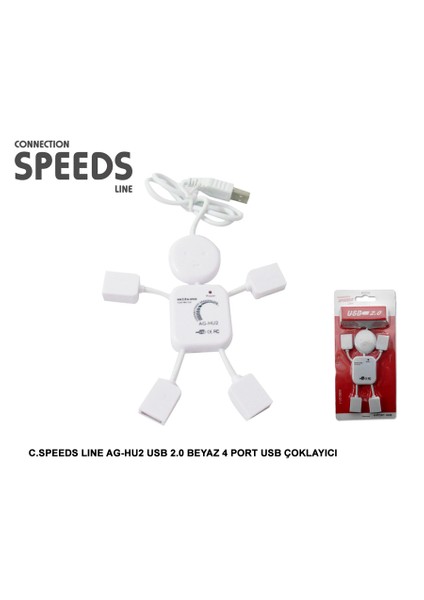 Ag-Hu2 Usb 2.0 Beyaz 4 Port Usb Çoklayıcı