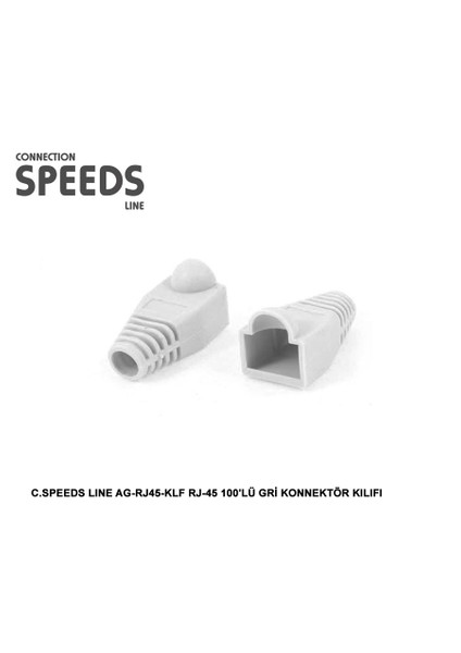 Ag-Rj45-Klf Rj-45 100Lü Gri Konnektör Kılıfı