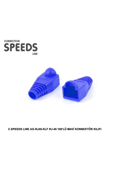 Ag-Rj45-Klf Rj-45 100Lü Mavi Konnektör Kılıfı