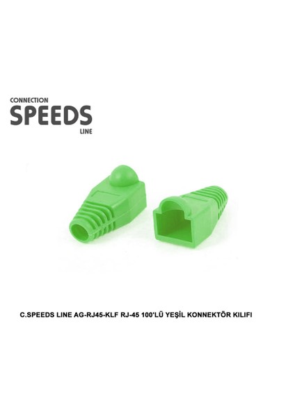 Ag-Rj45-Klf Rj-45 100Lü Yeşil Konnektör Kılıfı