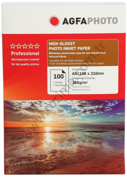 İnkjet Kağıt A5 Glossy(Parlak)