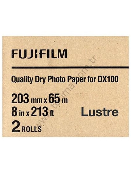 DX100 InkJet Fotoğraf Kağıdı Lustre - 8'' x 213' - 2 Rulo