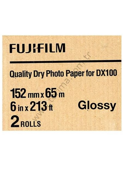 DX100 InkJet Fotoğraf Kağıdı Glossy (Parlak) - 6'' x 213' - 2 Rulo