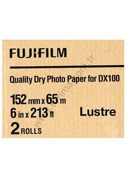 DX100 InkJet Fotoğraf Kağıdı Lustre (Mat)- 6'' x 213' - 2 Rulo