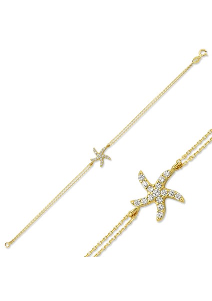Altın Deniz Yıldızı Bileklik