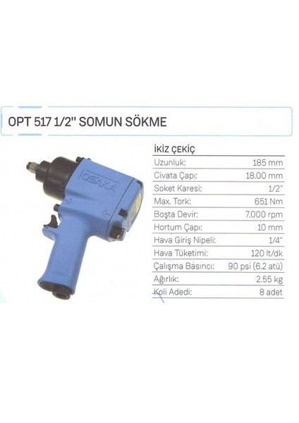 Opt 517 1/2" Somun Sökme