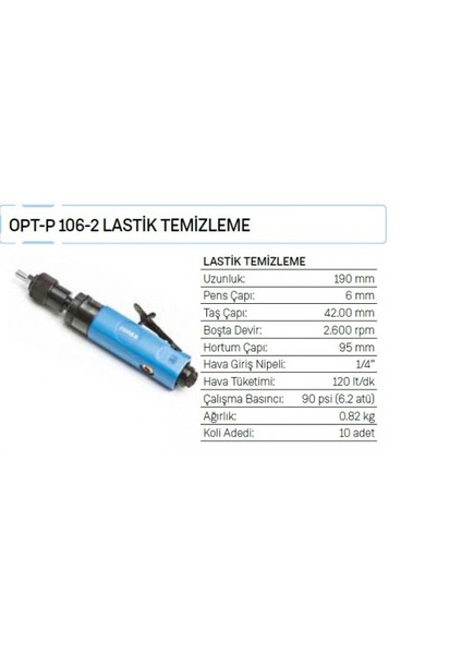 Opt-P 106-2 Lastik Temizleme