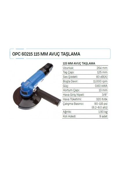 Opc 60215 115 Mm Taşlama