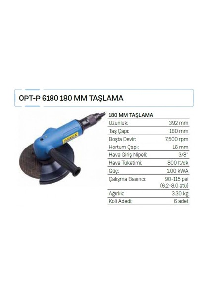 Opt-P 6180 180 Mm Taşlama