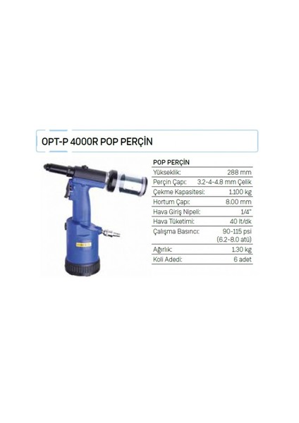 Opt-P 4000R Pop Perçin