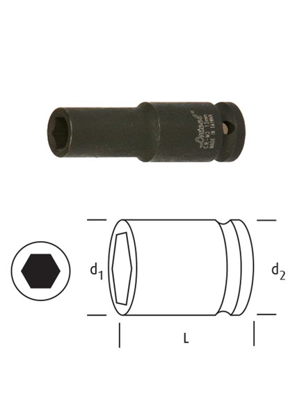 Ln1224D Uzun Lokma 1/2" 24 Mm