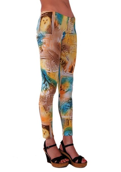 American Indian Printed Tight - Baskılı Tayt - RHB101074