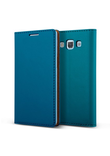 Verus Galaxy A5 Wallet Crayon Slim Diary Kılıf Blue