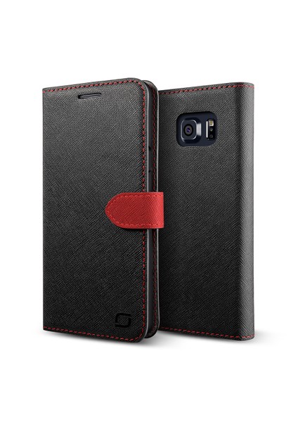 Samsung Galaxy Note 5 Saffiano Diary Kılıf Black
