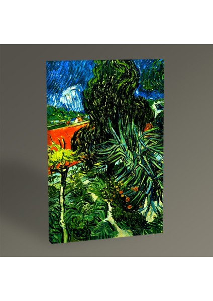 Tablo360 Vincent Van Gogh Auvers'de Bahçe Tablo 45 x 30
