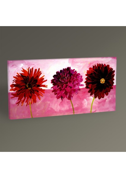 Tablo360 Dahlias Vermillion Tablo 60 x 30
