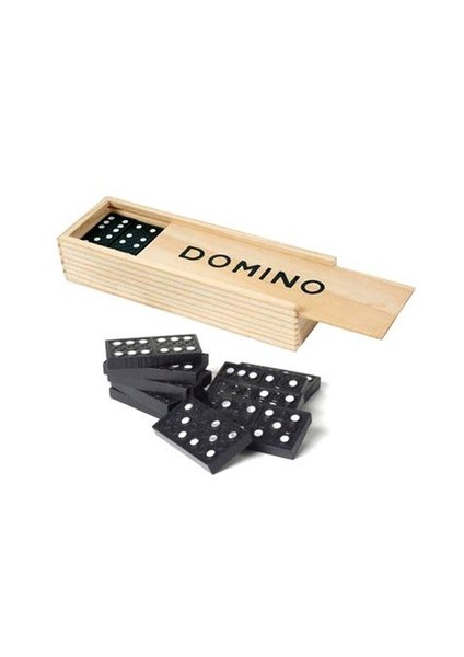 Toptancı Kapında Ahşap Domino Seti