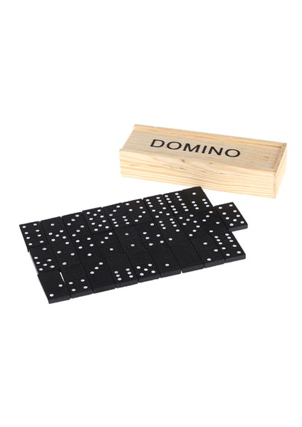 Toptancı Kapında Ahşap Domino Seti